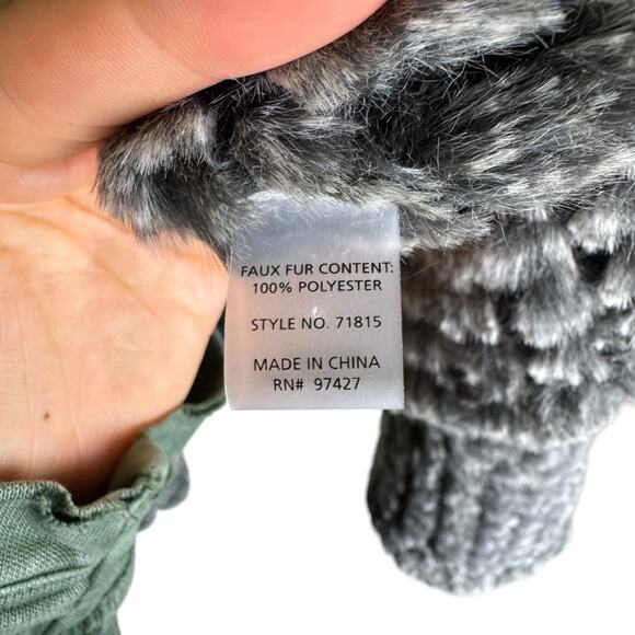 Dolce Cabo Gray Soft Faux Fur 3/4 Sleeves Open Cardigan Layering Coatigan - Picture 15 of 16